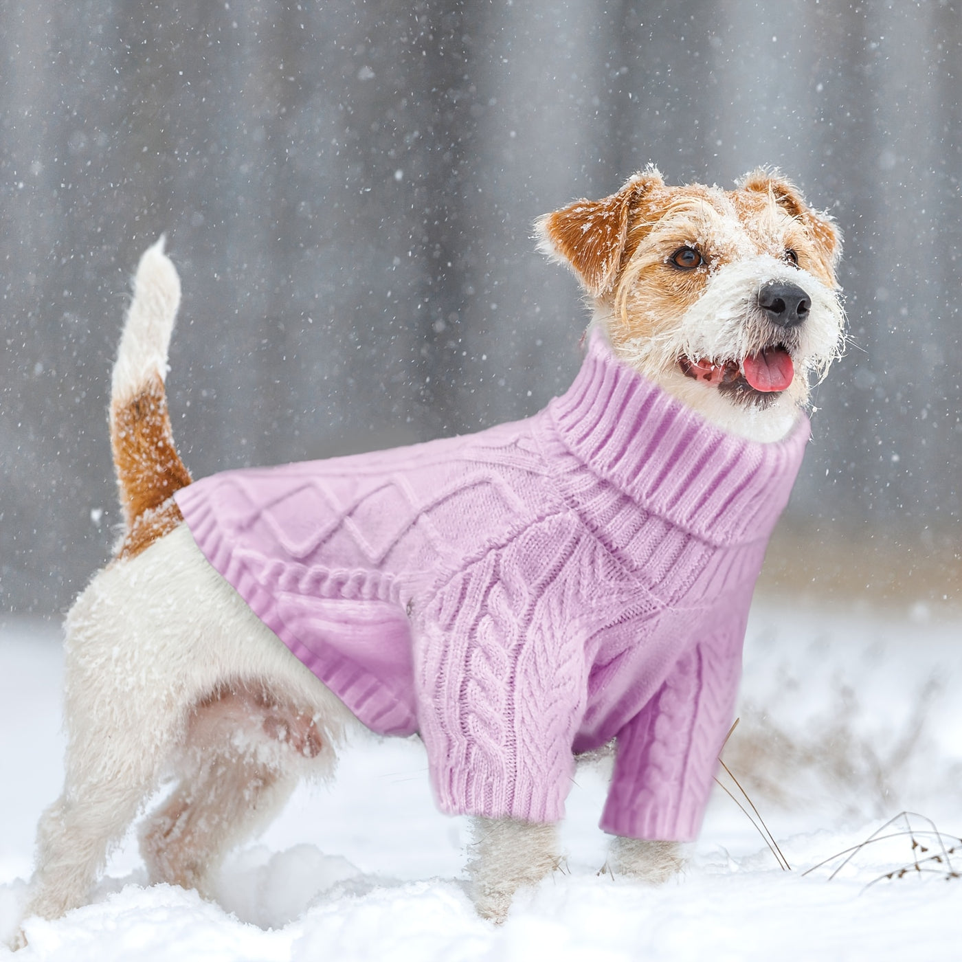 Turtleneck Dog Sweater – Warm Knit Pullover with Soft Long Sleeves for Small to Medium Dogs, All-Season Winter Fall Spring Pet Clothes for Chihuahua Bulldog Dachshund, Machine Washable