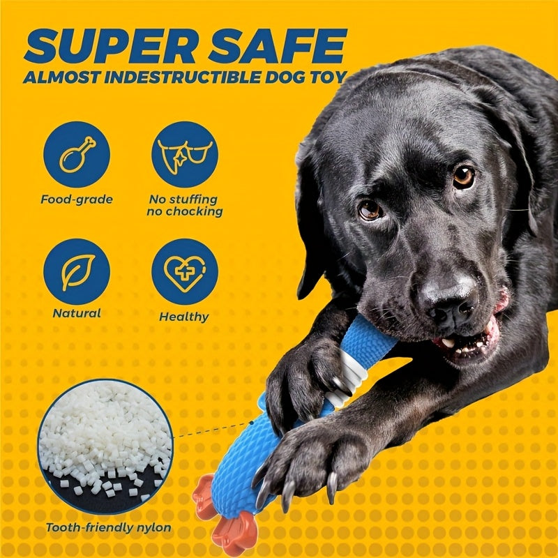 Indestructible Nylon Goose Dog Chew Toy for Aggressive Chewers – Durable Tough Teething Toy for Large & Medium Dogs, Heavy Duty Dental Bone