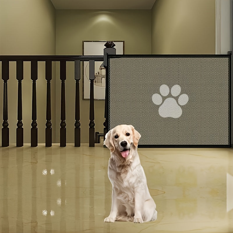 Portable Folding Pet Gate & Dog Isolation Fence – Foldable Mesh Safety Net for Indoor Dog & Cat Separation