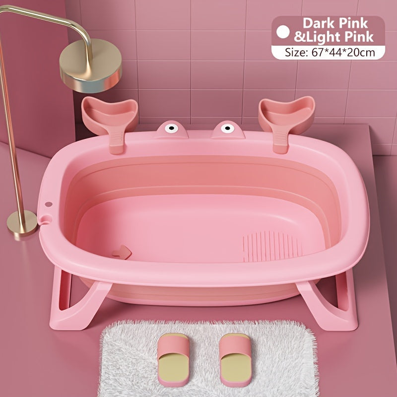 Collapsible Portable Pet Bath Tub Crab Shape – Foldable Dog Cat Bathtub for Small Dogs Up to 20 lbs, Easy to Clean, Travel & Home Use, 4 Color Options