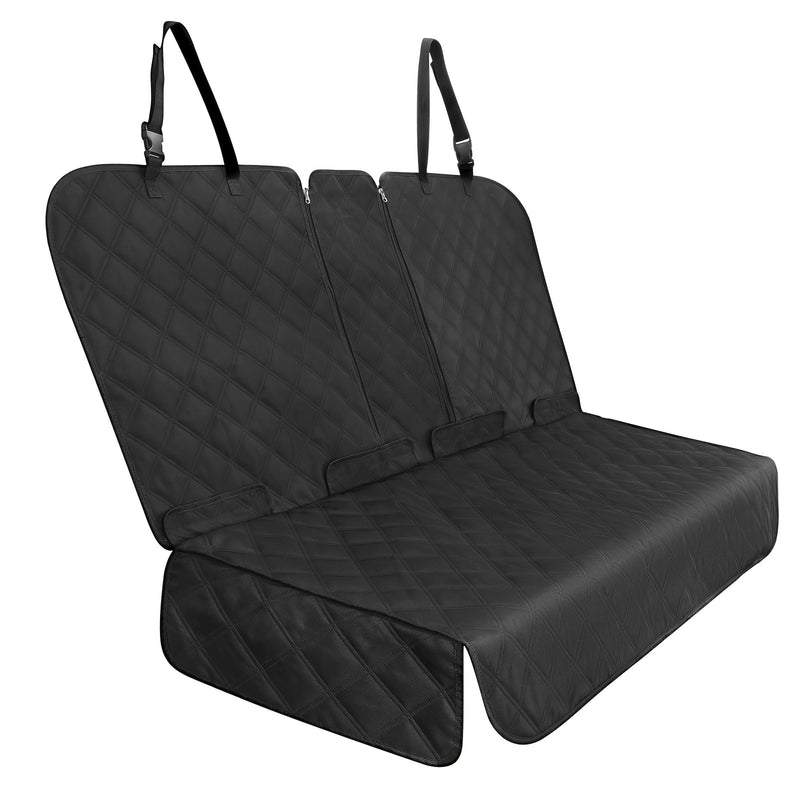 Car Back Seat Cover 60/40 Split Bench for Dogs & Kids – Waterproof Non-Slip 900D Seat Protector for Cars Trucks SUVs, Full Size 60" Black