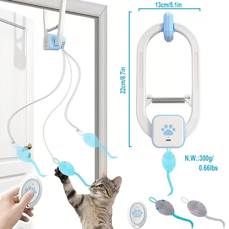 Remote Control Flying Bird Cat Toy – Automatic Electric Drone with Hovering Motion for Indoor Cat Enrichment, Hunting Instinct Stimulation for Kittens & Adult Cats