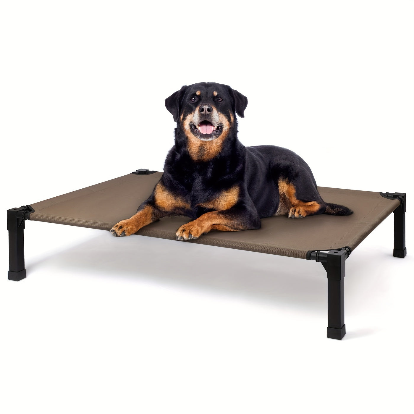 Cooling Elevated Dog Bed – Raised Dog Cot with Washable Breathable Mesh, Metal Frame & No-Slip Feet for Indoor & Outdoor Use