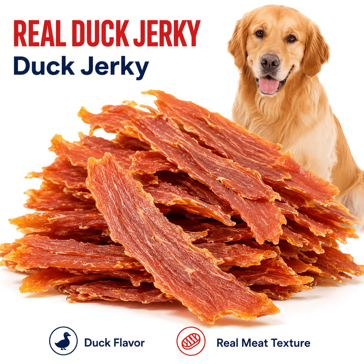 Duck & Chicken Dog Treats Variety – Chicken Egg Yolk Slices, Duck Roll Sweet Potato Chips & Duck Breast Jerky, High-Protein Easy-Digest Training Reward Snacks for Dogs