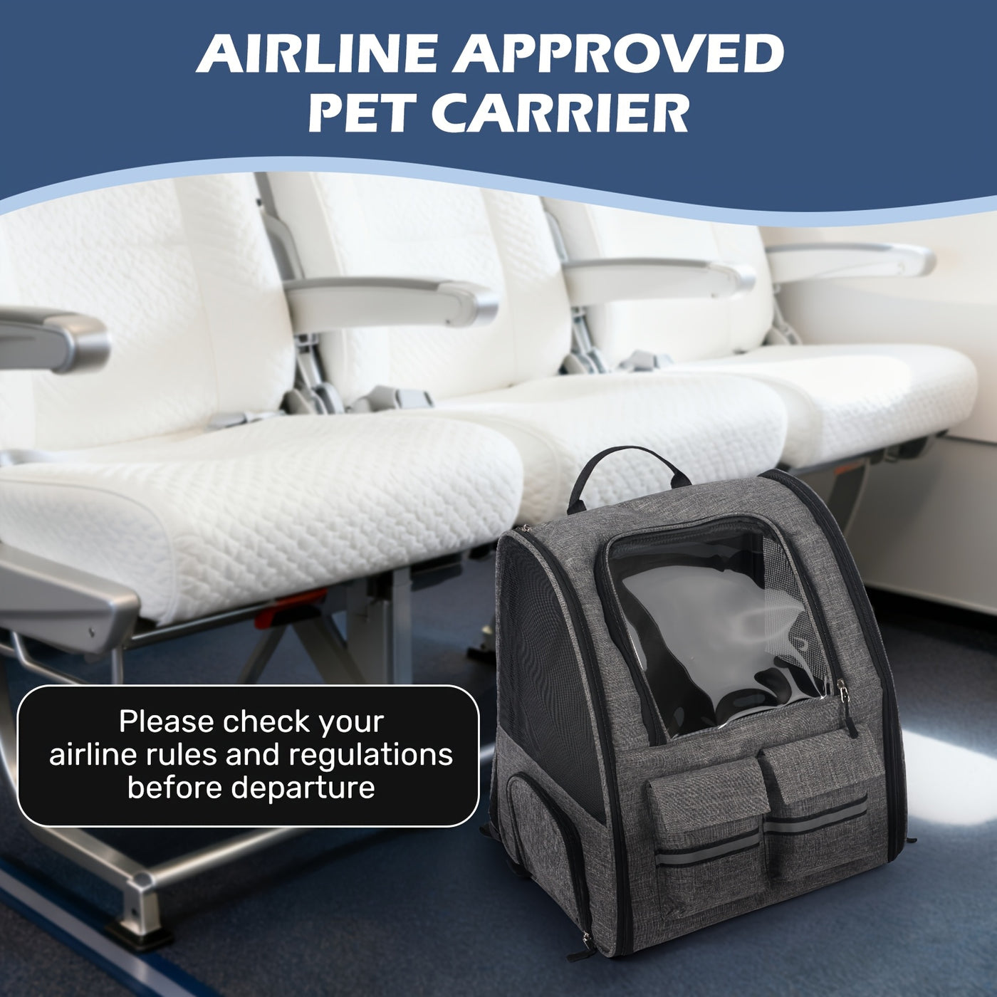 Airline Approved Pet Carrier with Wheels – 2-in-1 Rolling Trolley & Detachable Soft-Sided Bag, Telescopic Handle, Shoulder Strap & Safety Leash for Cats and Dogs