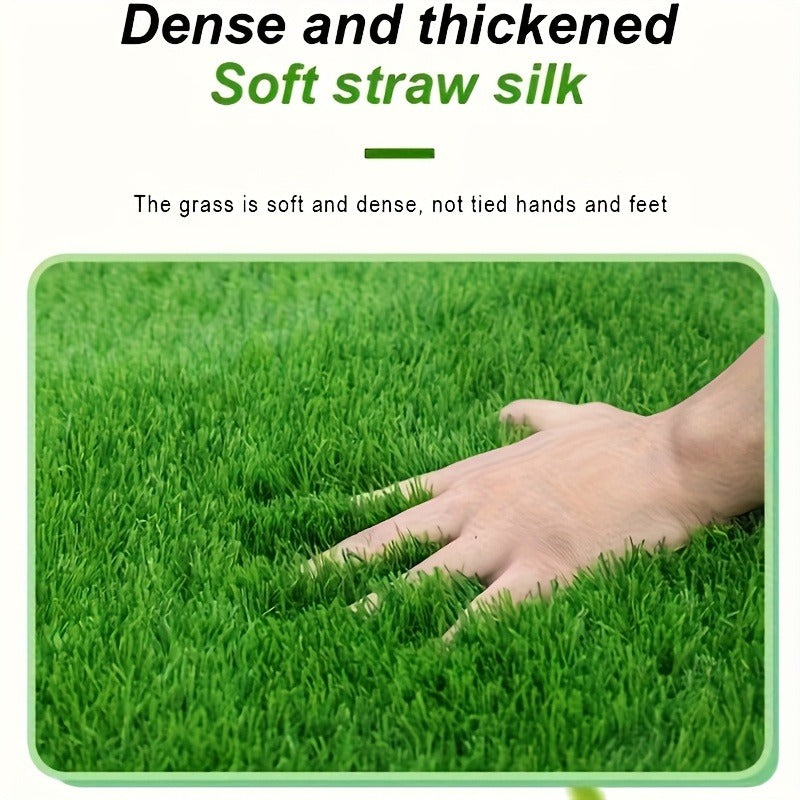 Dog Grass Pad Artificial Turf Potty Training Pad – Washable Reusable Fake Grass Pee Pad for Dogs Puppies Indoor Outdoor Use
