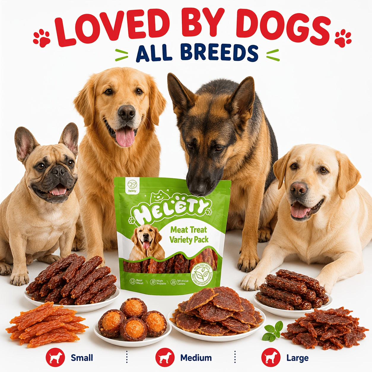 Dog Jerky Treats – Chicken Duck Beef Sausage Gizzard & Egg Yolk Variety, Single-Source Chewy Training Rewards for Dogs of All Sizes, Jerky Trial Pack Available