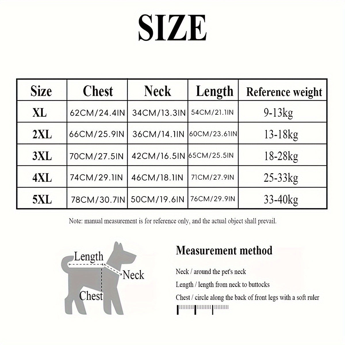 High Neck Dog Coat – Warm Solid Color Woven Polyester Pullover for Small Medium Large Dogs, Machine Washable All-Season Fall Winter Pet Clothing, XL to 4XL