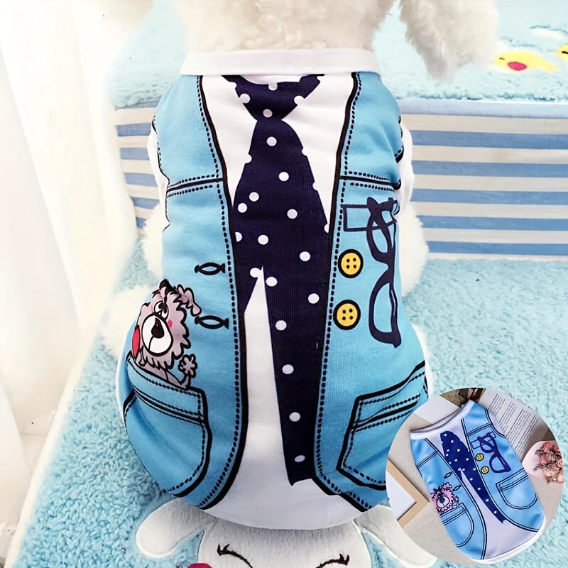 Dog Vest Multipack Spring Summer Fall – Lightweight Windproof Thermal Pet Costume for Teddy Bichon Pomeranian Small Dogs & Cats, Fashion Holiday Gift, 2pc or 6pc Set