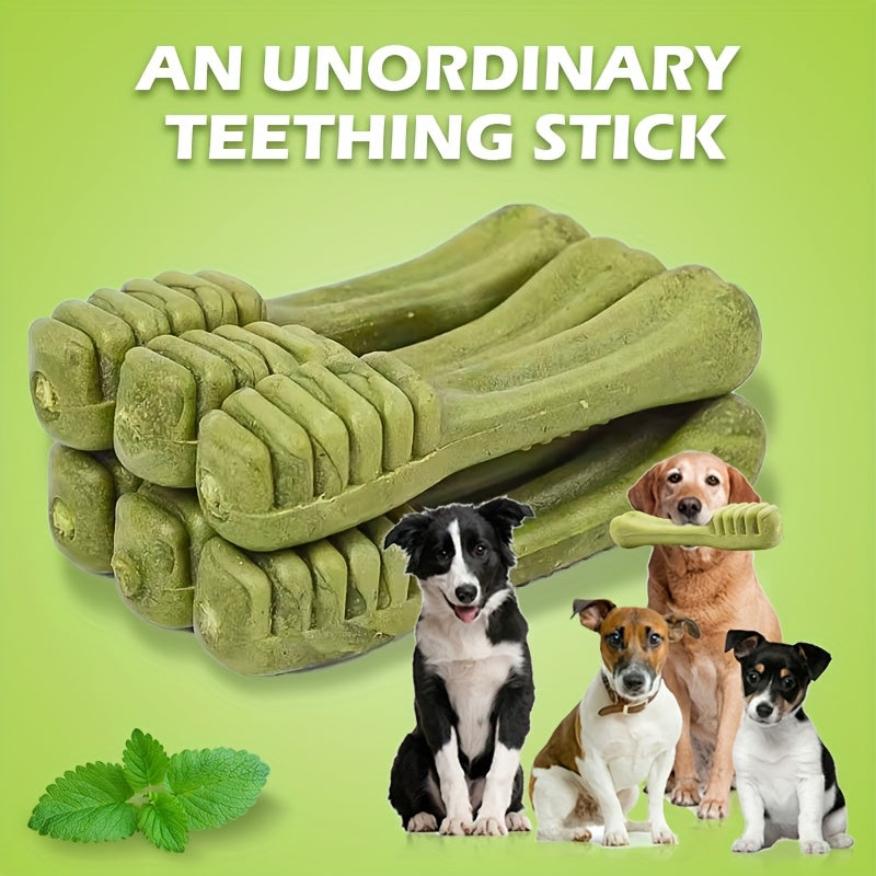 Dog Dental Bones Beef Flavor Long Lasting Chew Cleans Teeth Training Reward for Medium Large Dogs Golden Retriever 6pcs Toothbrush Shape