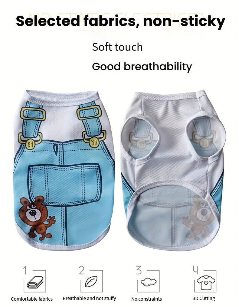 Dog Vest Multipack Spring Summer Fall – Lightweight Windproof Thermal Pet Costume for Teddy Bichon Pomeranian Small Dogs & Cats, Fashion Holiday Gift, 2pc or 6pc Set