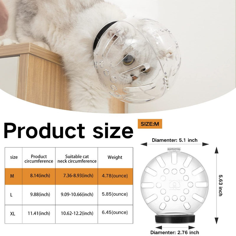 Cat Grooming Hood with Paw Covers – Anti-Scratch Anti-Bite Breathable Cat Muzzle Set for Bathing Nail Trimming Shaving, Adjustable Cat Restraint Kit