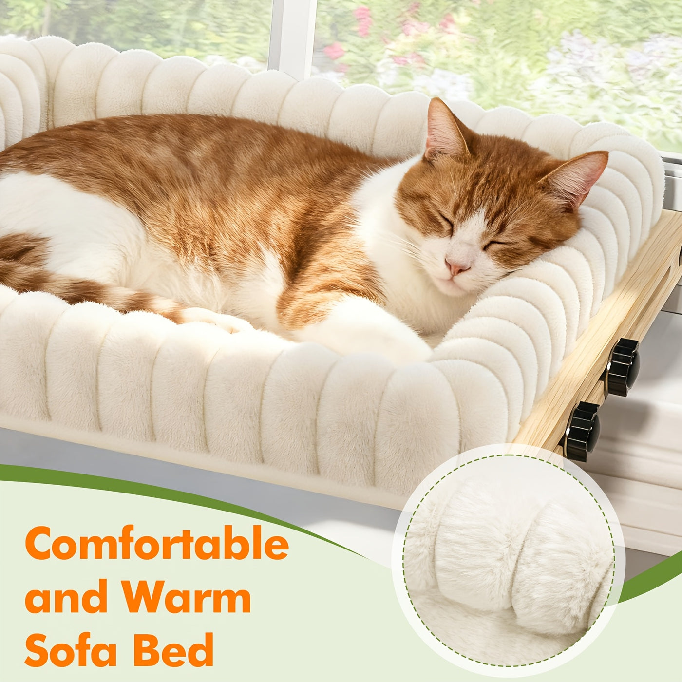 3-in-1 Cat Window Perch Hammock with Plush Nest - Window Sill Bedside Cat Bed for Small Medium Cats, Single Layer & 2-Layer Styles, Cozy Elevated Cat Lounger Indoor